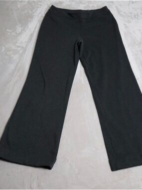 Women’s Dark Gray Wide-Leg Stretch Pants